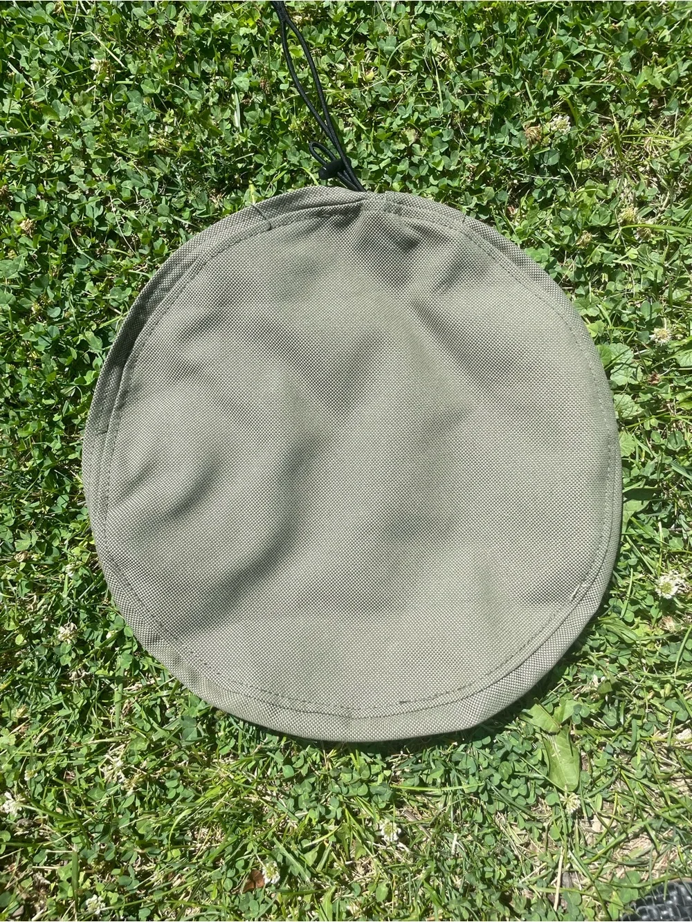 Round Olive Green IKEA Cusion